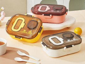 Lunchera con soporte para celular